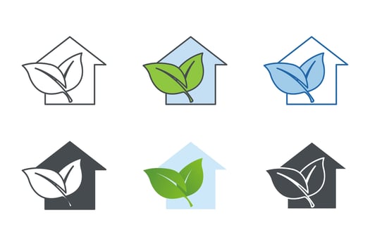 Green House Icon symbol template for graphic and web design collection logo vector illustration