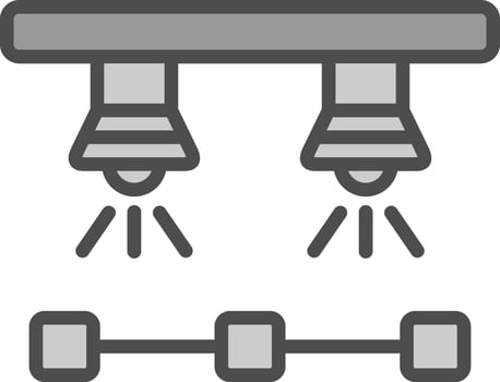 Spotlights  Vector Icon Design