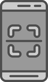 Mobile Scanner  Vector Icon Design