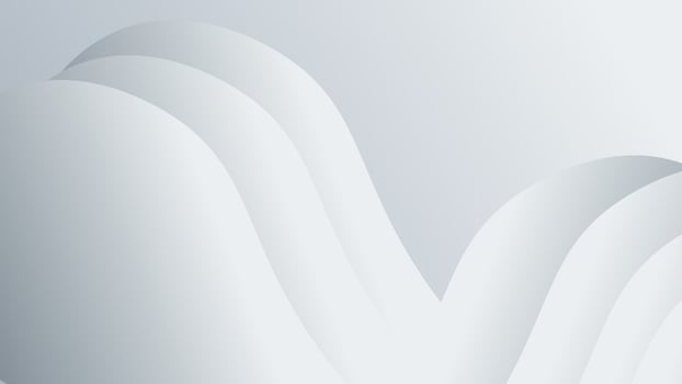 Wavy white gradation white background. Vector illustration of background