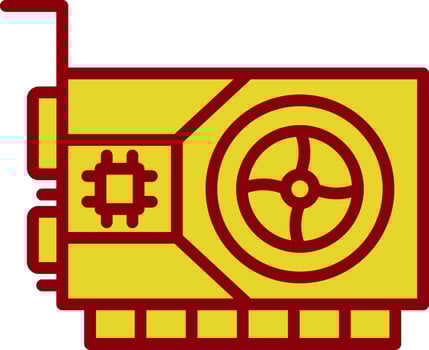 Graphic Card  Vector Icon Design