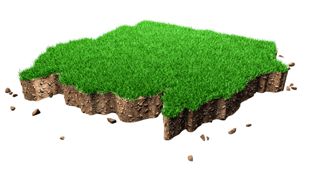 Sudan Map Grass and ground texture 3d illustration png