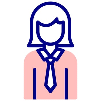 teacher avatar vector colored icon