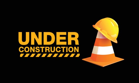 Building under Construction site vector