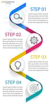 Vector infographic timeline template modern graphic design