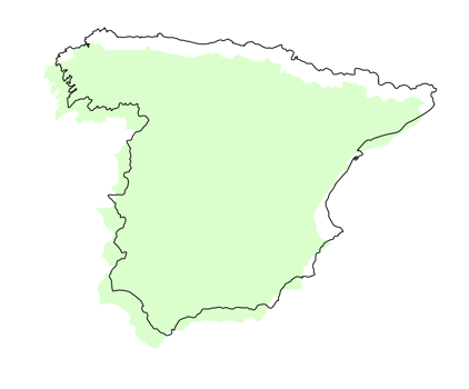 Spain map 3d png