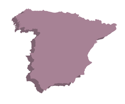 Spain map 3d png
