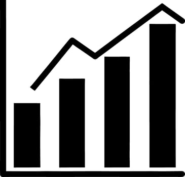 vector illustration of graph icon