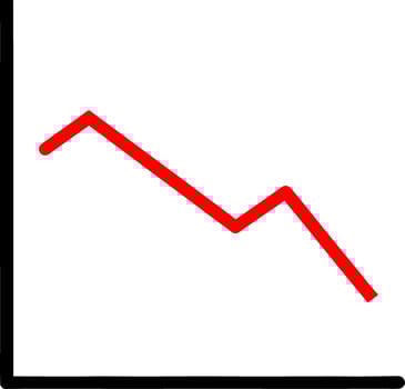vector illustration of graph icon