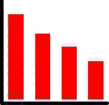 vector illustration of graph icon