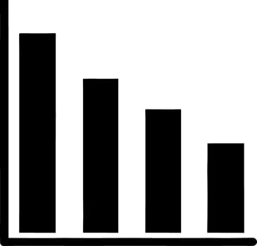 vector illustration of graph icon