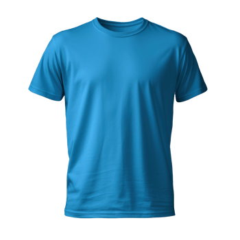 Blue t-shirt isolated. Illustration png