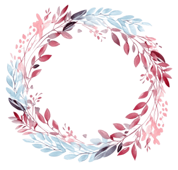 Watercolor floral frame. Illustration png