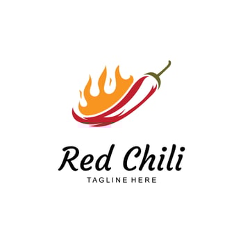 Spicy Red Chilli Logo Icon vector
