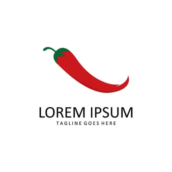 Spicy Red Chilli Logo Icon vector