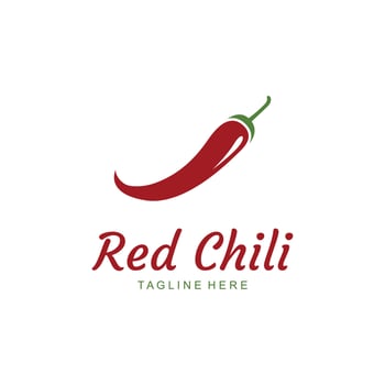 Spicy Red Chilli Logo Icon vector