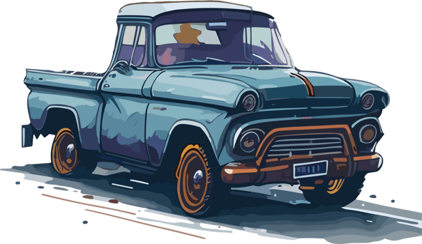 Pickup classic car png