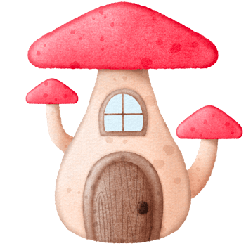 Mushroom elf house png