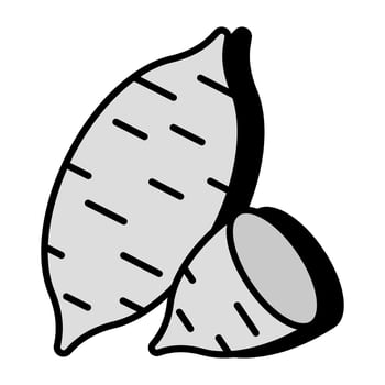Premium download icon of sweet potatoes vector