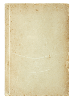 old book pages isolated with clipping path for mockup png