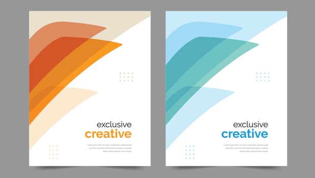 Cover template flyer design vector background