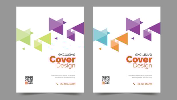 Cover template flyer design vector background