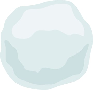 Snowball winter illustration vector