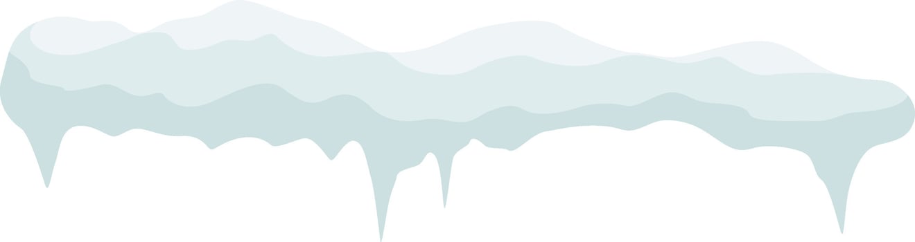 Snow vector cap, snowdrift.
