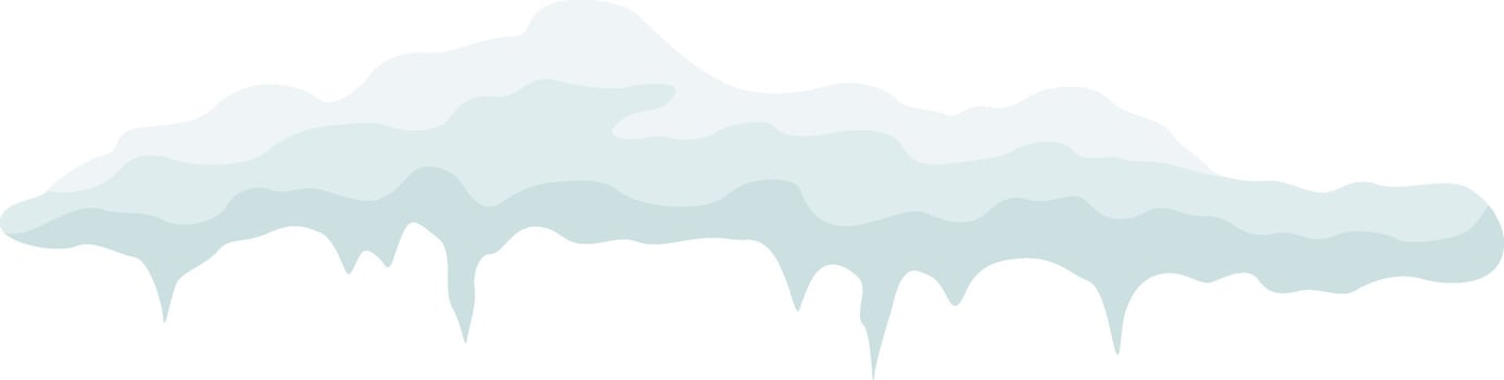 Snow vector cap, snowdrift.