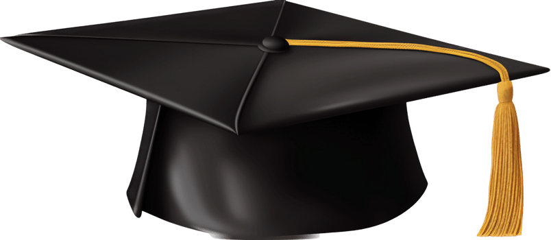 Graduation cap with . png