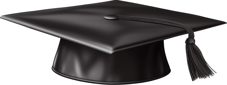 Graduation cap with . png