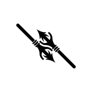Arrowhead Spear Logo, Arrow Hunting Hipster Weapon Design, Vector Illustration Template
