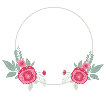 Beautiful Flower Wreath png