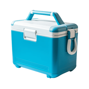 Beautiful beach portable cooler isolated on transparent background png