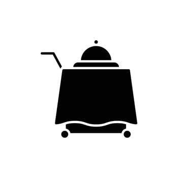 trolley icon. solid icon vector