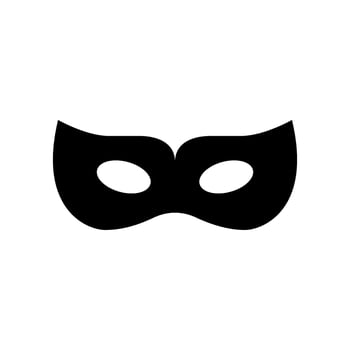 Face Mask Icon Vector Symbol Design Illustration