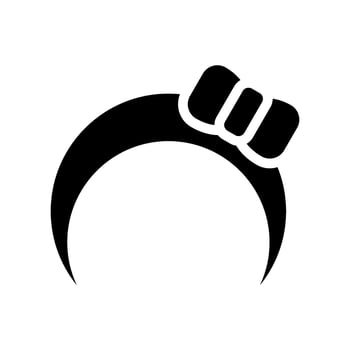 Hairband Icon Vector Symbol Design Illustration