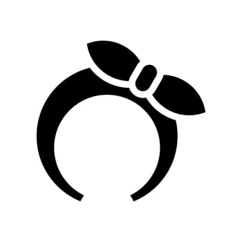 Hairband Icon Vector Symbol Design Illustration