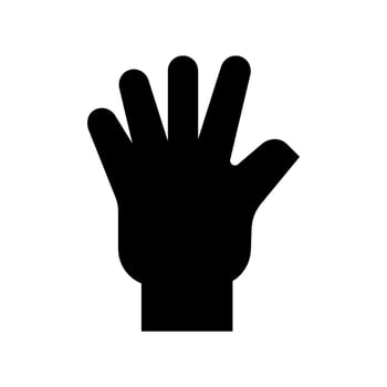 Hand Icon Vector Symbol Design Illustration