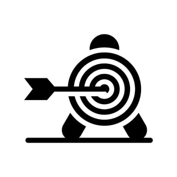 Target Icon Vector Symbol Design Illustration