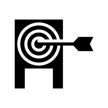 Target Icon Vector Symbol Design Illustration