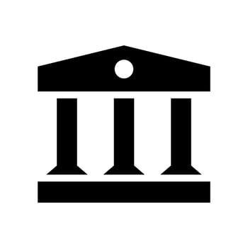Bank Icon Vector Symbol Design Illustration