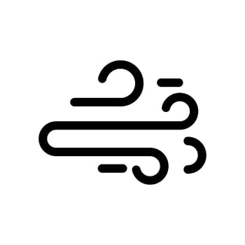 Wind Icon Vector Symbol Design Illustration