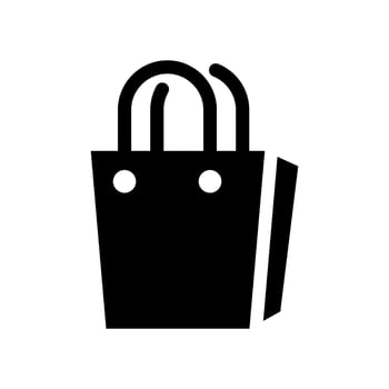 Shopping Bag Icon Vector Symbol Design Illustration