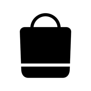 Shopping Bag Icon Vector Symbol Design Illustration