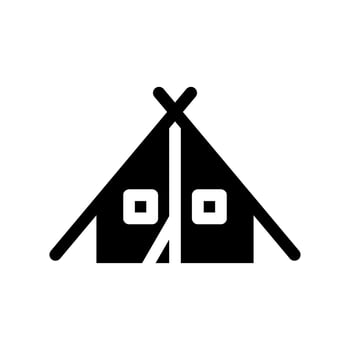 Tent Icon Vector Symbol Design Illustration