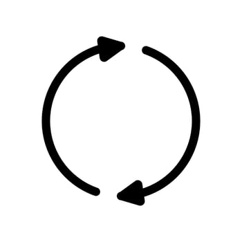 Rotate Icon Vector Symbol Design Illustration