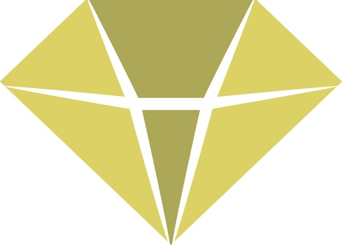 Diamond Icon Vector Illustration. Flat design style eps 10.
