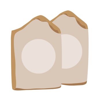 soap bar homemade natural vector illustration