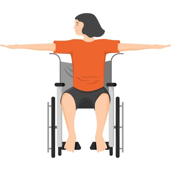 warrior yoga asana pose illustration vector